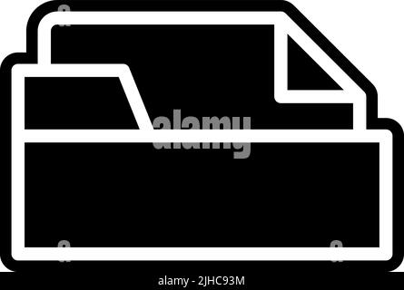 Interface folder . Stock Vector