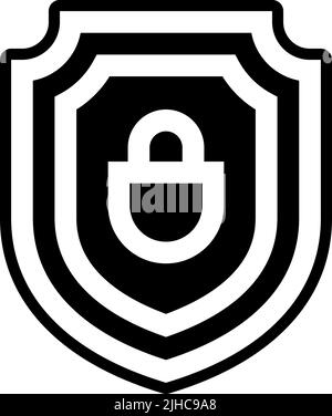 Keys and locks shield . Stock Vector
