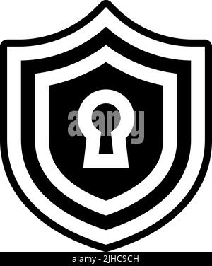 Keys and locks shield . Stock Vector