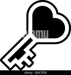 Keys and locks heart . Stock Vector