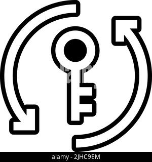 Keys and locks refresh . Stock Vector