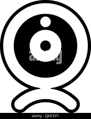 Social media user interface webcam . Stock Vector