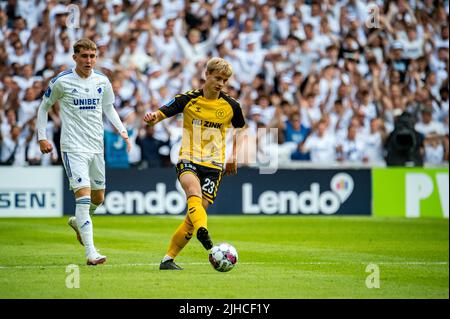 Copenhagen, Denmark. 17th July, 2022. David Kruse (23) of AC Horsens seen during the 3F Superliga match between FC Copenhagen and AC Horsens at Parken in Copenhagen. (Photo Credit: Gonzales Photo/Alamy Live News Stock Photo