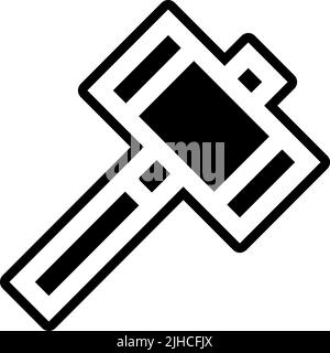 Superhero hammer . Stock Vector