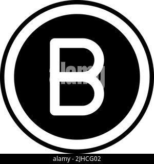 Text editor bold . Stock Vector