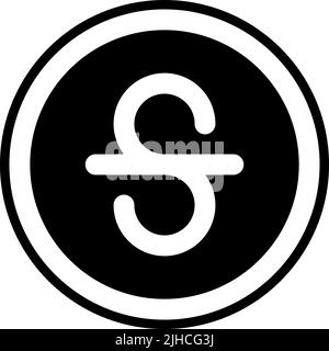 Text editor strikethrough font . Stock Vector