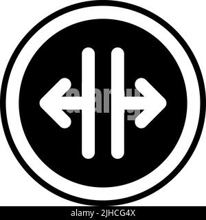 Text editor text width . Stock Vector