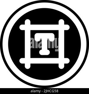 Text editor text box . Stock Vector