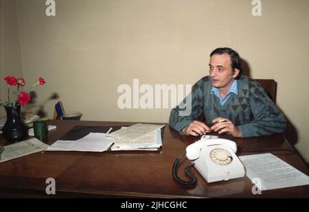 Romanian politician Dinu Patriciu, 1990 Stock Photo