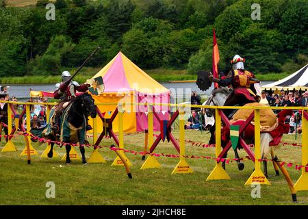 Jousting Scotland at Linlithgow Stock Photo