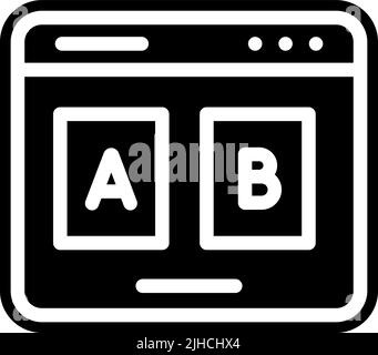 Advertisement testing . Stock Vector