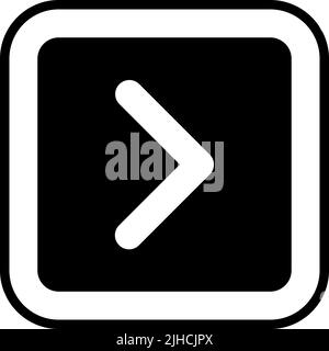 Arrow next button . Stock Vector