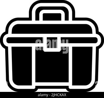 Art and craft tool box . Stock Vector