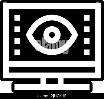 Artificial intelligence computer . Stock Vector