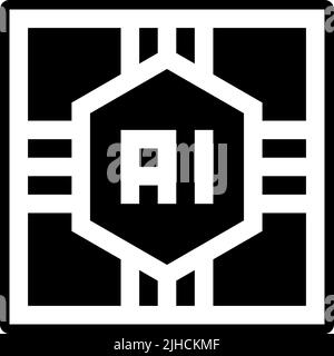 Artificial intelligence artificial intelligence . Stock Vector