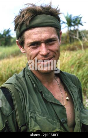 WILLEM DAFOE, PLATOON, 1986 Stock Photo