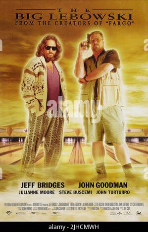 JEFF BRIDGES, JOHN GOODMAN, THE BIG LEBOWSKI, 1998 Stock Photo