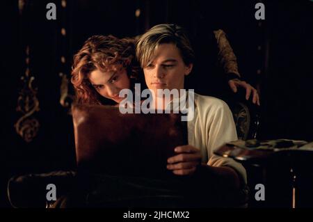 KATE WINSLET, LEONARDO DICAPRIO, TITANIC, 1997 Stock Photo