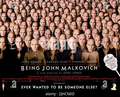 FILM POSTER, BEING JOHN MALKOVICH, 1999 Stock Photo