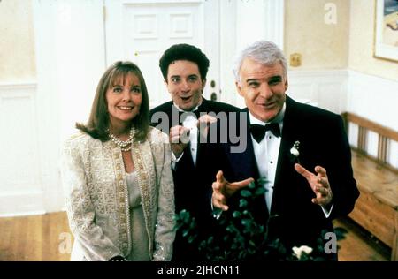 DIANE KEATON, MARTIN SHORT, STEVE MARTIN, FATHER OF THE BRIDE, 1991 Stock Photo