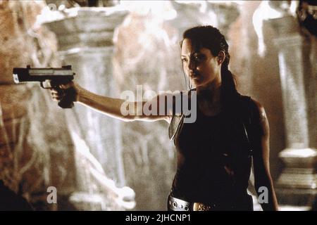 ANGELINA JOLIE, LARA CROFT: TOMB RAIDER, 2001 Stock Photo