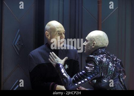 PATRICK STEWART, TOM HARDY, STAR TREK: NEMESIS, 2002 Stock Photo