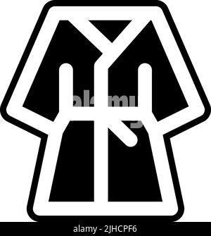 Bathroom equipment robe . Stock Vector