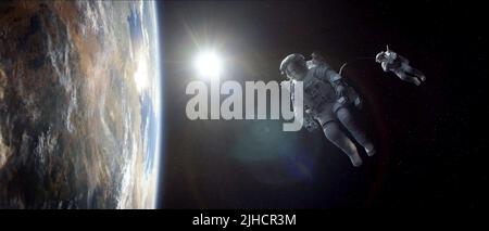 GEORGE CLOONEY, SANDRA BULLOCK, GRAVITY, 2013 Stock Photo