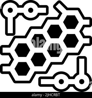 Biochemistry chemical . Stock Vector