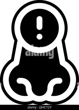 Coronavirus symptoms difficulty breathing . Stock Vector