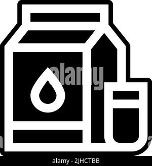 Cosmetic ingredients milk . Stock Vector