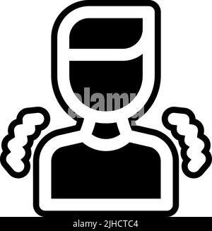 Coronavirus symptoms chills . Stock Vector