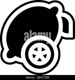 Cosmetic ingredients lemon . Stock Vector