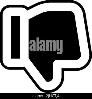 Costumer service dislike . Stock Vector
