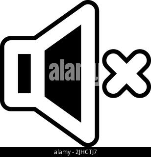 Costumer service volume mute . Stock Vector