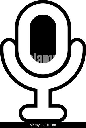 Costumer service microphone . Stock Vector