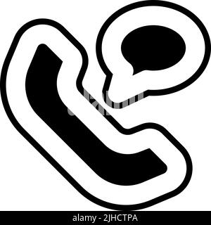 Costumer service phone chat . Stock Vector