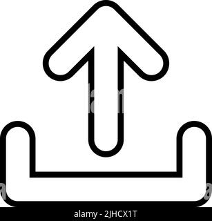 Essential upload . Stock Vector