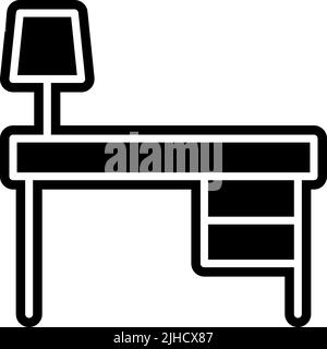 Furniture desk . Stock Vector