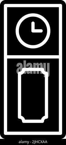 Furniture cuckoo clock . Stock Vector