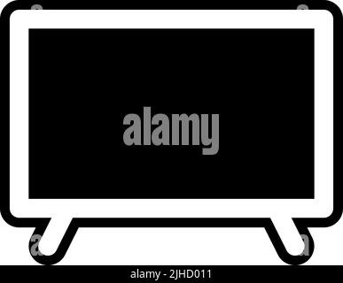 Interaction smart tv . Stock Vector