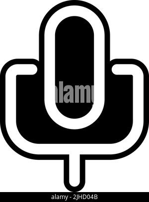 Interaction microphone . Stock Vector