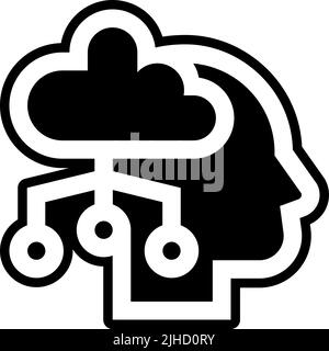 Knowledge machine learning . Stock Vector