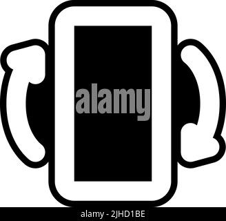 Mobile ui screen rotate . Stock Vector