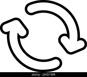 Multimedia ui repeat . Stock Vector