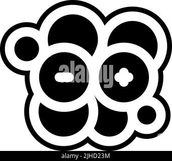 Nuclear energy nucleus . Stock Vector