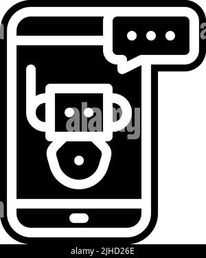 Online shopping line chatbot . Stock Vector
