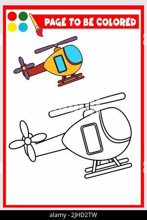 Coloring Pages | Helicopter Coloring Page