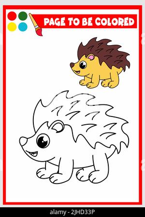 cartoon porcupine coloring pages