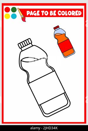 water bottle coloring pages